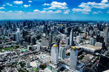 Téléchargez les photos : Vue aérienne du paysage urbain moderne de Bangkok, Thaïlande - en image libre de droit