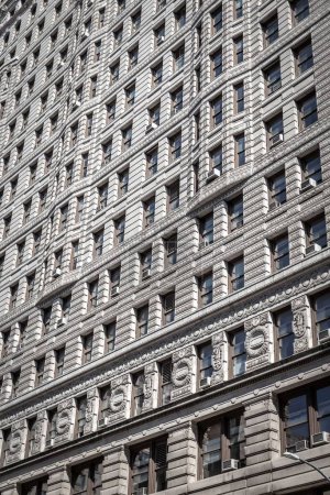 Photo for Intricately detailed facade of the famous Flatiron Building in New York City. - Royalty Free Image