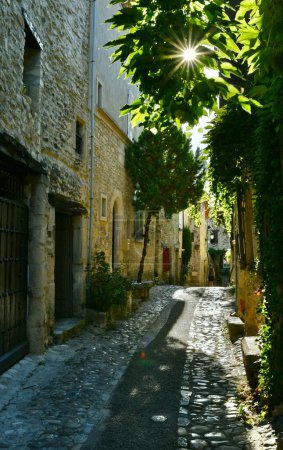 Photo for A narrow street of Vaison la romaine old town on the hill - Royalty Free Image