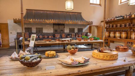 Téléchargez les photos : Une vue intérieure de la cuisine du pavillon royal à Brighton, au Royaume-Uni - en image libre de droit