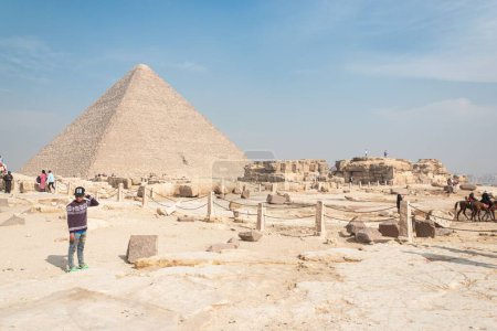 Photo for The Great Pyramid of Giza, the pyramid of pharaoh Khufu. - Royalty Free Image