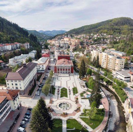 Photo for An aerial shot of beautiful Madan Municipality in Madan, Bulgaria - Royalty Free Image
