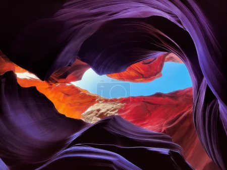 Téléchargez les photos : Les falaises ondulées de Navajo Upper Antelope Canyon à Lechee, Arizona - en image libre de droit
