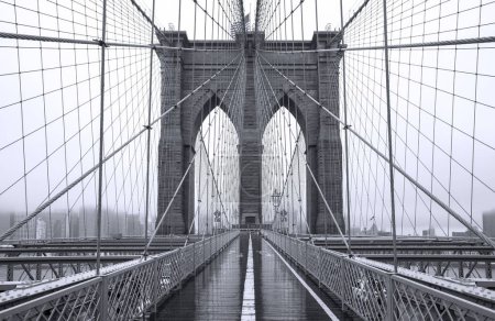 Photo for A beautiful shot of the Brooklyn Bridge during the day in New York - Royalty Free Image