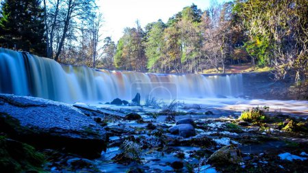 Photo for A beautiful view of a waterfall with long exposure - Royalty Free Image