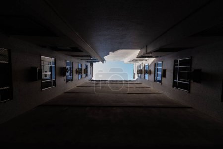 Photo for A low-angle shot of an inner yard of a building - Royalty Free Image