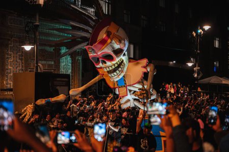 Photo for The Day of the Dead parade in Mexico City downtown - Royalty Free Image