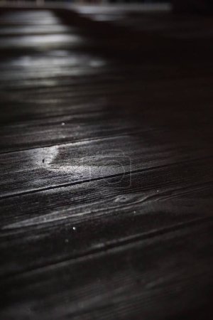 Photo for A vertical grayscale of the wooden surface - Royalty Free Image