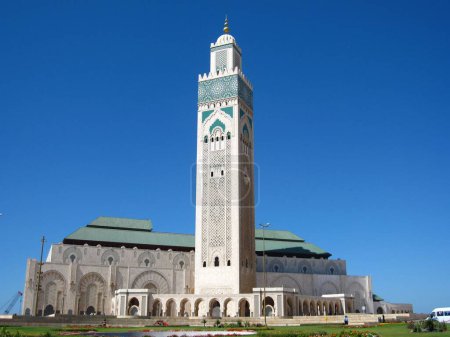 Photo for A beautiful shot of the Hassan II Mosque in Morocco - Royalty Free Image