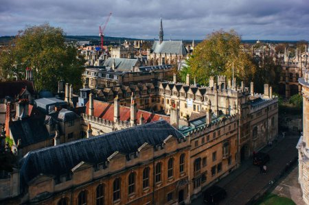 Foto de Una vista aérea de la ciudad de Oxford, Inglaterra - Imagen libre de derechos