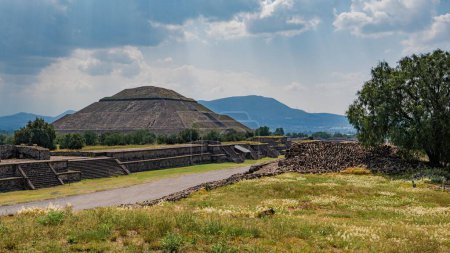Photo for The nature near the Pyramids of teotihuacan in Mexico City - Royalty Free Image