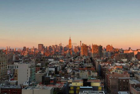 Photo for A beautiful shot of the cityscape of New York during the sunset - Royalty Free Image