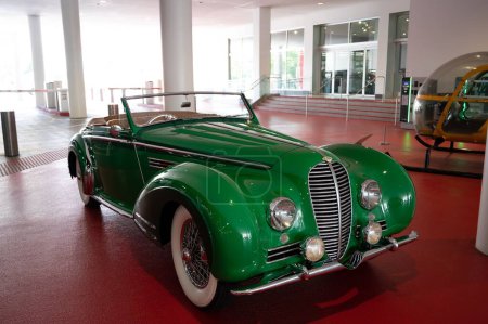 Photo for Green historic car, the Delahaye 135 model - Royalty Free Image