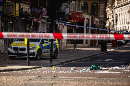 Photo for A Crime scene near Leicester Square. - Royalty Free Image
