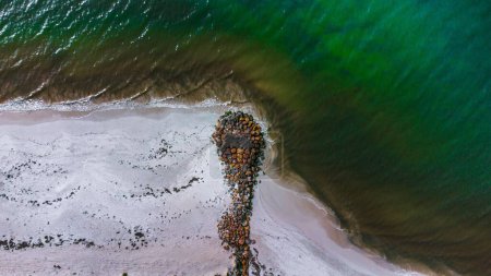 Foto de Una toma aérea de la playa Abbey en Busselton, Australia - Imagen libre de derechos
