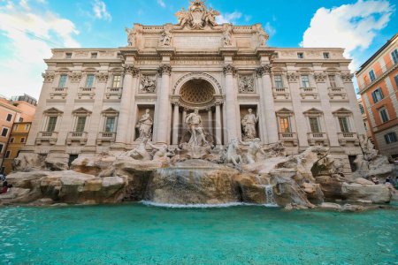 Photo for A beautiful shot of the Trevi fountain during the day in Rome, Italy - Royalty Free Image