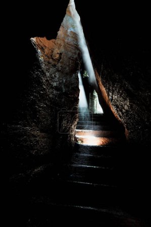 Photo for Cave in a mountain & sunlight - Royalty Free Image