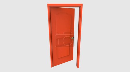 Photo for Isolated door 3d illustration rendering - Royalty Free Image