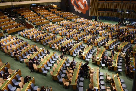 Téléchargez les photos : Les participants à la 77e Assemblée générale des Nations Unies - en image libre de droit
