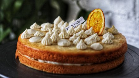 Téléchargez les photos : Un gros plan du gâteau au sucre et au citron sans gluten - en image libre de droit