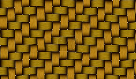 Téléchargez les photos : La texture d'un bambou tissé comme fond de revêtement mural - en image libre de droit