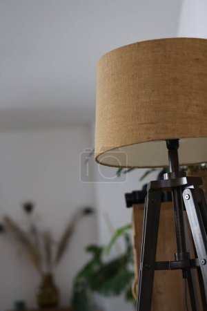 Téléchargez les photos : Un gros plan d'une lampe sur fond flou. - en image libre de droit
