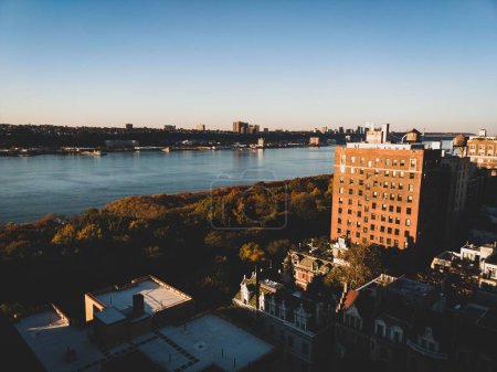 Téléchargez les photos : Une belle vue sur l'Hudson River à New York - en image libre de droit
