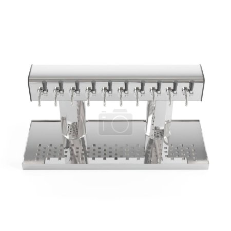 Photo for A 3d illustration of bar equipment on a white background - Royalty Free Image