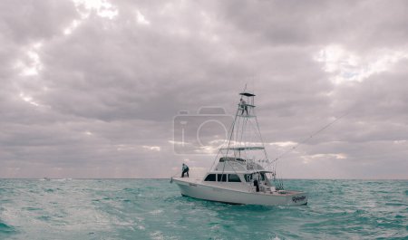Photo for The sport fishing Boat in Islamorada, Florida on a clouded day - Royalty Free Image