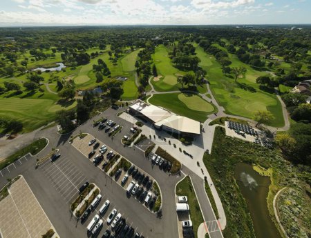 Foto de Una vista del terreno de golf cerca de Chicago, EE.UU. - Imagen libre de derechos