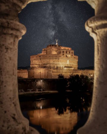 Photo for A beautiful night view of Rome. Sant'Angelo castel. - Royalty Free Image