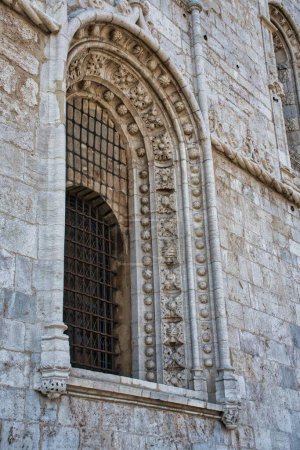 Photo for The Belem Tower by the sea in a sunny day, Lisbon, Portugal, vertical - Royalty Free Image