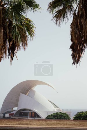 Photo for The famous auditorium of Tenerife Adan Martin in the city of Santa Cruz de Tenerife - Royalty Free Image