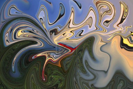 Foto de Un fondo abstracto verde y azul para texturas y superposiciones - Imagen libre de derechos