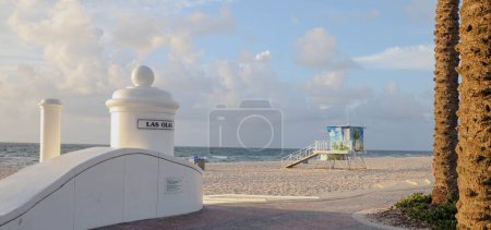 Foto de Una hermosa vista de la playa en Fort Lauderbale en Florida, Estados Unidos - Imagen libre de derechos