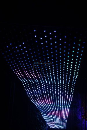 Foto de Un metraje vertical de luces de colores en Blenheim - Imagen libre de derechos