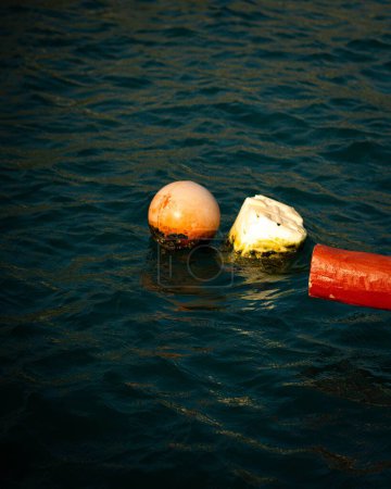 Photo for A closeup of Small buoy floating in the water - Royalty Free Image
