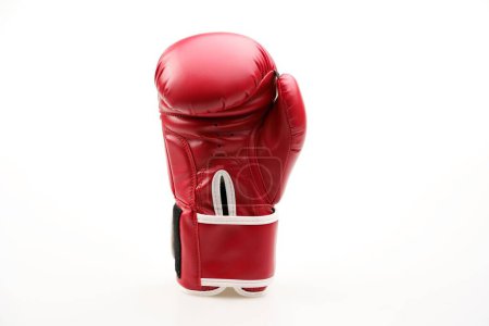 Photo for A single red boxing glove isolated on a white background - Royalty Free Image