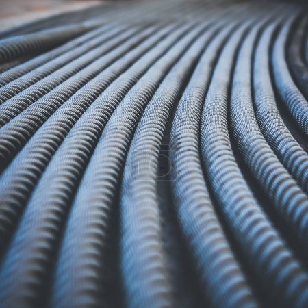 Photo for A close up of heavy iron cables - perfect for wallpapers - Royalty Free Image