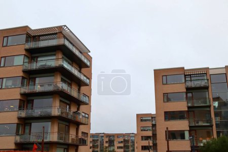 Photo for A residential complex under a cloudy sky - Royalty Free Image