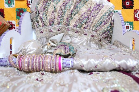 Photo for The details of Indian wedding decorations setup - Royalty Free Image