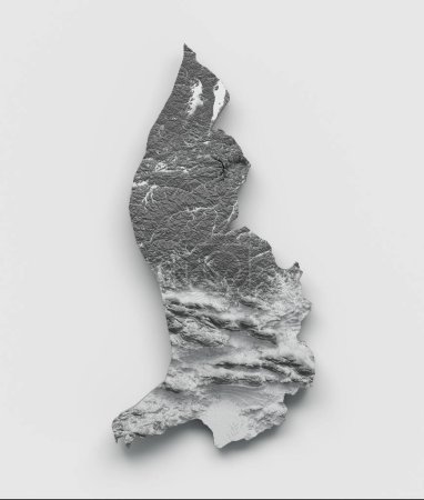 Téléchargez les photos : Illustration 3D du Drapeau du Liechtenstein Relief ombragé - en image libre de droit