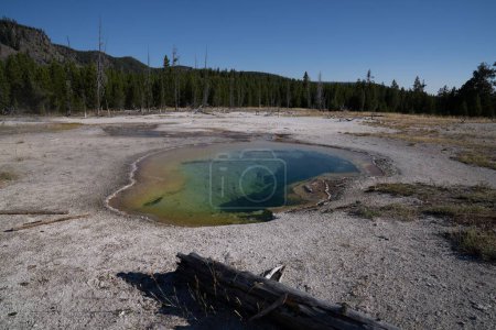 Téléchargez les photos : Une belle vue du Grand Printemps Prismatique à Yellowstone - en image libre de droit