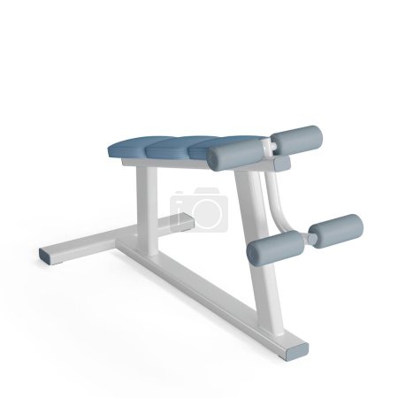 Photo for A 3D illustration of a press bench isolated on a white background - Royalty Free Image