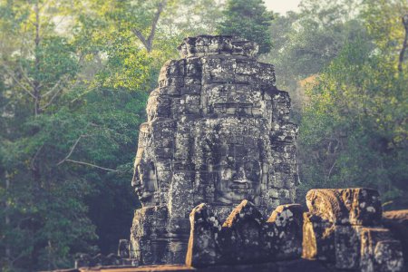Photo for A beautiful shot of the ruins at Angkor Wat temple complex in Cambodia - Royalty Free Image