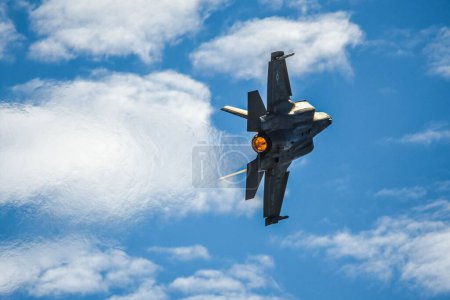 Photo for Military aircraft(F-35A) at the MCAS Miramar Air Show 2022 - Royalty Free Image