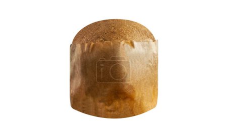 Photo for A closeup shot of the traditional Panettone isolated on a white background - Royalty Free Image