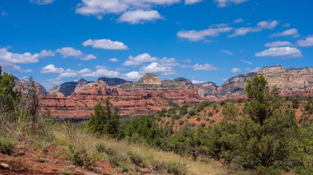 Photo for A scenic view of the famous Red Rock Country in Sedona captured on a sunny day - Royalty Free Image
