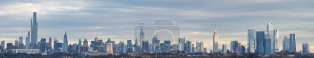 Photo for A panoramic of the New York cityscape, the skyscrapers of Manhattan - Royalty Free Image