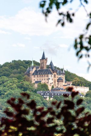 Téléchargez les photos : Un beau cliché du château de Wernigerode à Wernigerode, Allemagne - en image libre de droit